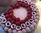 Une image de l'étape 7 de Tarte à la framboise et chantilly mascarpone/framboise, sablé breton.