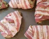 A picture of step 6 of Chicken n bacon wraps.