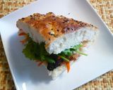 A picture of step 6 of Vietnamese Banh Mi Sandwich with Prawn and Avocado.