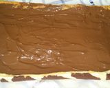 A picture of step 6 of Giraffe pattern roulade with nutella filling..