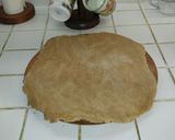 A picture of step 4 of Pumpkin Pie with Maple Crumb Topping.