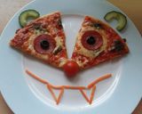 A picture of step 10 of Vickys Halloween Pizza 'P-Eyes' 👀 GF DF EF SF NF.