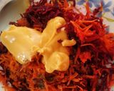 A picture of step 2 of Beetroot sandwich.