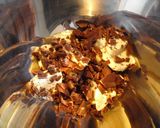 A picture of step 2 of Molten Chocolate Cake for Valentine's Day.
