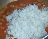 A picture of step 5 of Tiranga Pulao.