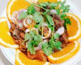 Hình bước làm 2 của món Sườn nấu cam