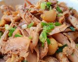 Hình bước làm 3 của món Miến gà trộn