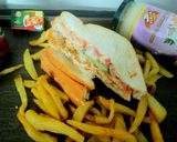 A picture of step 4 of Chicken sandwich.