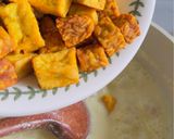 Gambar langkah 5 resipi Masak Lemak Labu Tempe dan Tauhu.