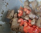 A picture of step 5 of Mutton kaleji masala.