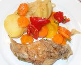 A picture of step 7 of Rabbit escabeche.