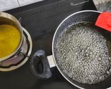 A picture of step 2 of Classic Style Mysore Pak.