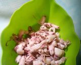 Foto langkah ke 3 dari resep Oseng Cumi Asin pete Cabai Hijau.
