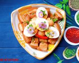 Hình bước làm 4 của món Thịt kho trứng - Simmered pork belly with eggs - 豚角煮卵