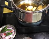 A picture of step 4 of Spicy Mutton Curry in the Traditional Goan 'Recheado Masala' Paste 😋.
