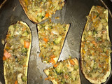 Berenjenas rellenas vegetarianas