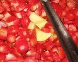 A picture of step 7 of Aloo gajer.