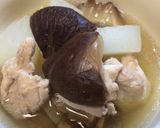 A picture of step 5 of #3 Japanese Radish and W Shiitake mushroom soup.