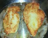 A picture of step 3 of Chicken Piccata.