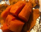 A picture of step 1 of Sweet potato juici chat 🧡🧡🧡.