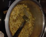 A picture of step 2 of Murmura laddu.