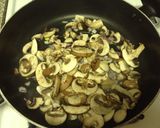 A picture of step 4 of Bow tie With Mushrooms And Spinach.