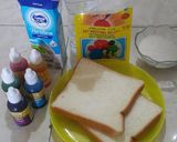Foto langkah ke 1 dari resep 53. Puding Roti Pelangi.