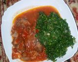 A picture of step 4 of Beef stew with sukuma.