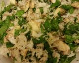A picture of step 1 of Crab, Spinach, Mushroom, & Parmesan Chicken.