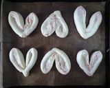 A picture of step 5 of Heart-Shaped Ham and Mayo & Ham and Cheese Rolls.