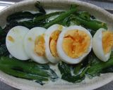 A picture of step 4 of Egg and Spinach Soy Milk au Gratin.