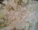 A picture of step 2 of Simple Fried Cabbage.