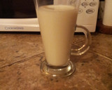 A picture of step 9 of A 'latte' the old fashioned way with smooth caramel sauce and hand made white chocolate chunks.