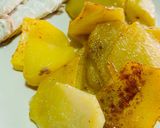 Foto del paso 5 de la receta: Lubina al horno con patatas al pimentón 🥔🥔🐟
