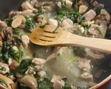A picture of step 3 of My Spinach Ricotta Chicken Mushroom Pasta.