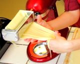 A picture of step 12 of Fresh Pasta Dough using stand mixer.