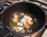 A picture of step 2 of Fragrant Basil Seafood Soup Pasta.