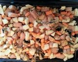 A picture of step 5 of Tinklee's Baked Chicken, Potatoes and Carrots All-In-One Dish.