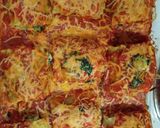 A picture of step 6 of Spinach lasagna roll ups.