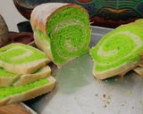 Foto langkah ke 10 dari resep Roti tawar pandan swirl.