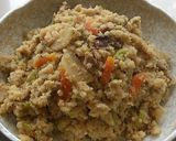 A picture of step 9 of Simmered Okara with Canned Fish.