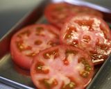 A picture of step 8 of Mackerel Tatsuta Topped with Grilled Tomato.