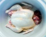 A picture of step 1 of Spinach & Mushroom Crockpot Chicken Dinner.