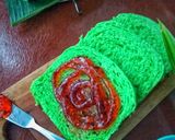 Foto langkah ke 5 dari resep Roti Tawar Pandan Kukus No Mixer No Ulen.