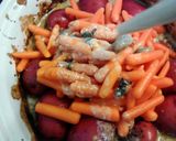 A picture of step 11 of Spinach & Mushroom Crockpot Chicken Dinner.