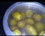 A picture of step 1 of Street style Aloo chaat.
