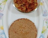 A picture of step 6 of Bran flour roti.