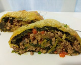 Foto del paso 5 de la receta: Rollo de patata, carne y espinacas