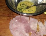 A picture of step 2 of Mandys ham and cheese fluffy light omelette(souffle style).