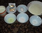 A picture of step 1 of Wheat flour chocolate donuts healthy food for kids.